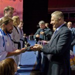 Награждение призеров командного турнира по тхэквондо ВТФ на Фестивале боевых искусств "Кубок Балтийского моря", 2011 год
